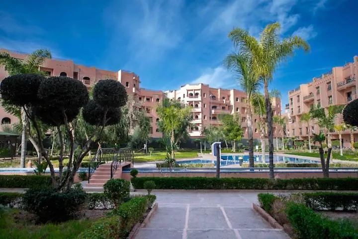 Appartement De Luxe 2 Chambres Centre Ville Village Privee Avec 5 Piscines Marrakesh 0*,  Marocko